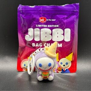 NEW Rare Jack In The Box Keychain Charm Jibbi limited SAUCY PURPLE In Hand